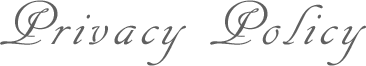 プライバシーポリシー
